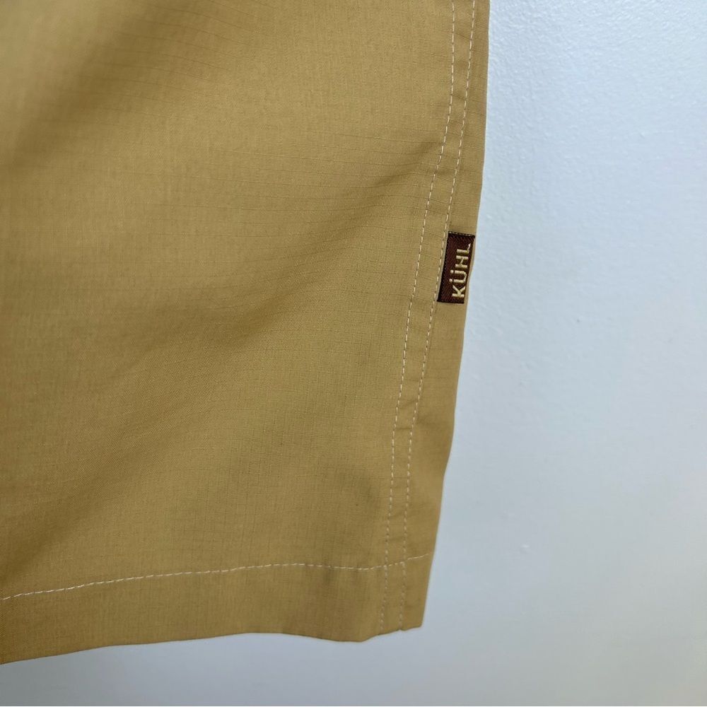 Kuhl Wunderer Short Sleeve Shirt UPF 50 Khaki Outdoors Hiking Fishing Casual M - Picture 8 of 16